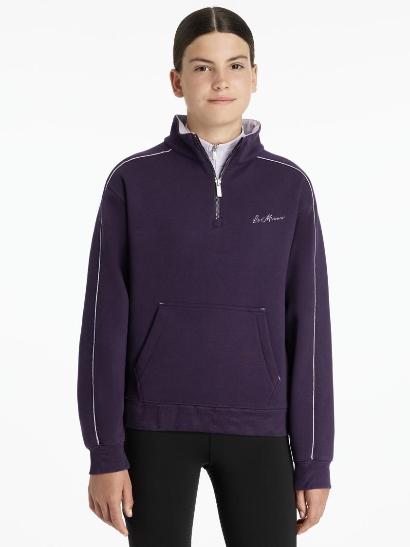 Juniper/Lilac LeMieux Young Rider Kate Quarter Zip Sweatshirt