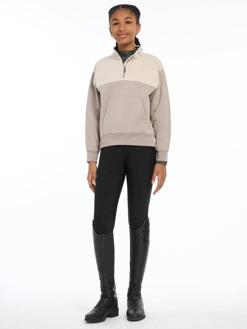 Ash/Stone LeMieux Young Rider Kate Quarter Zip Sweatshirt