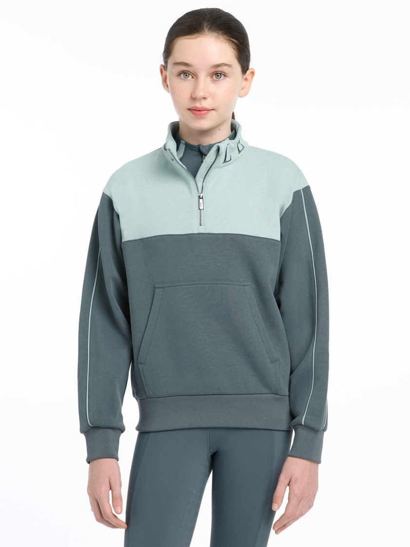 Petrol/Glacier LeMieux Young Rider Kate Quarter Zip Sweatshirt