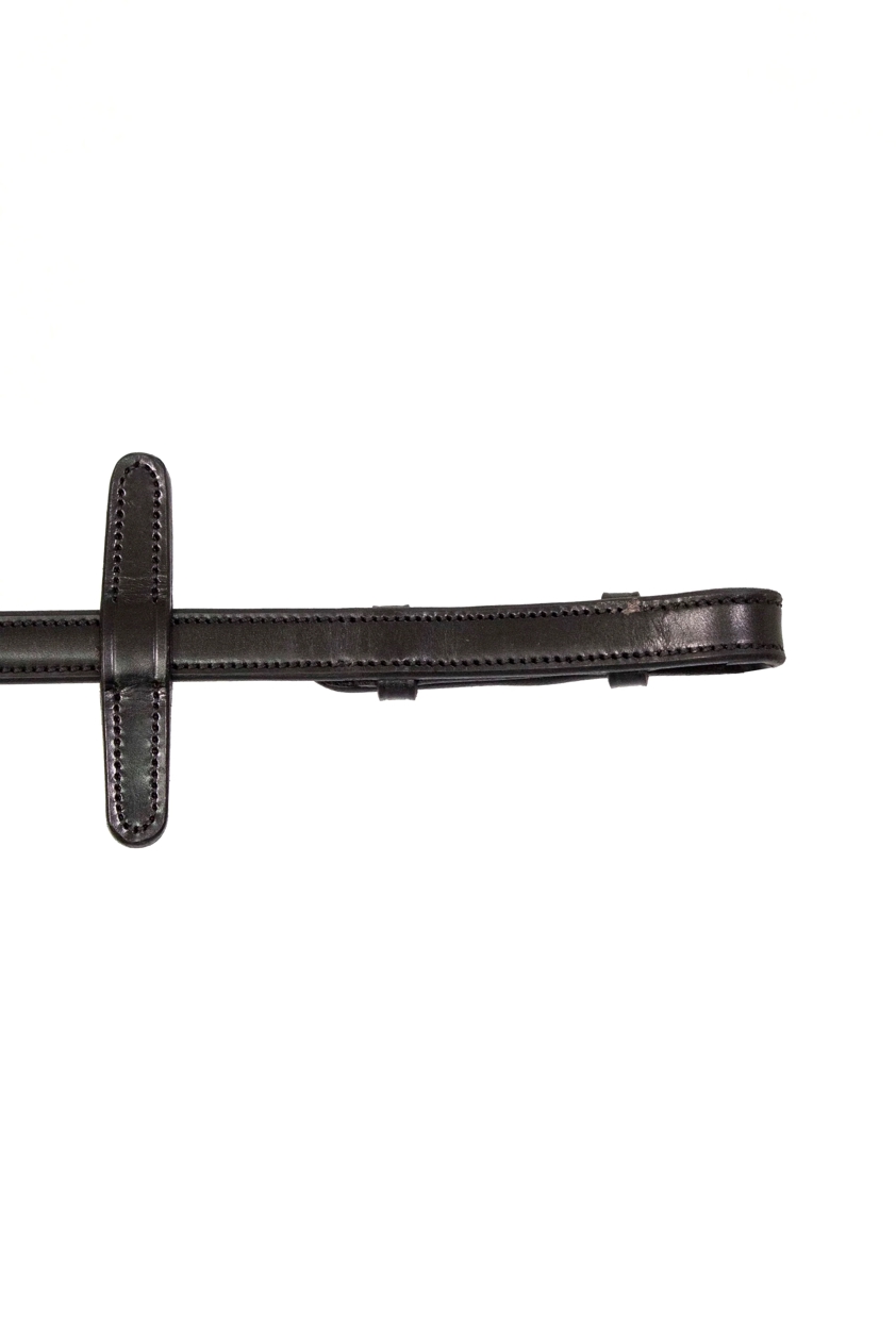 Black Henry James Bio Grip Rubber Reins with Stoppers