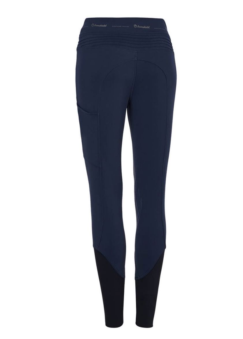 Navy Samshield Alpha Knee Grip Pull On Breeches