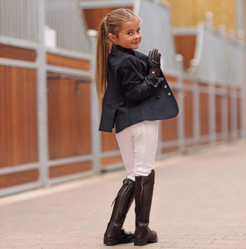 Navy Aubrion Young Rider Newton Show Jacket