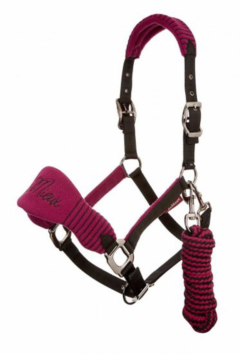 Plum/Black LeMieux Vogue Headcollar&Lead Rope