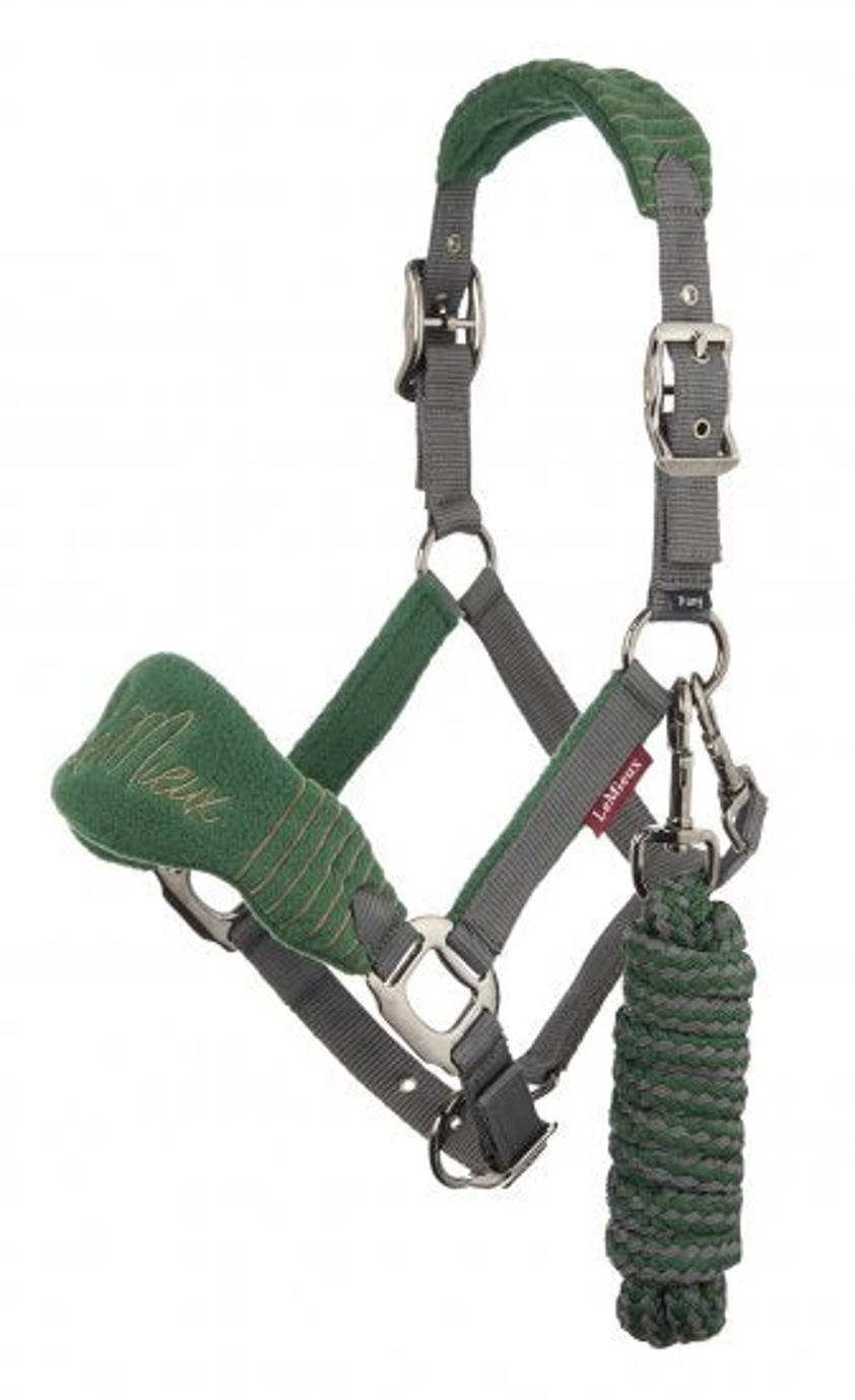 Hunter Green LeMieux Vogue Headcollar&Lead Rope