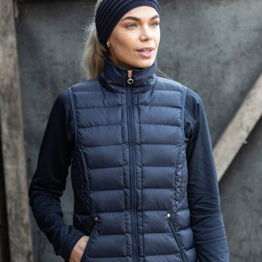 Navy Equetech Hideaway Padded Gilet