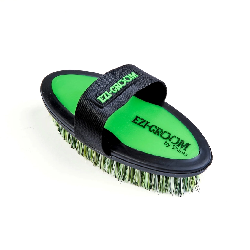 Lime Green Ezi-Groom Body Brush