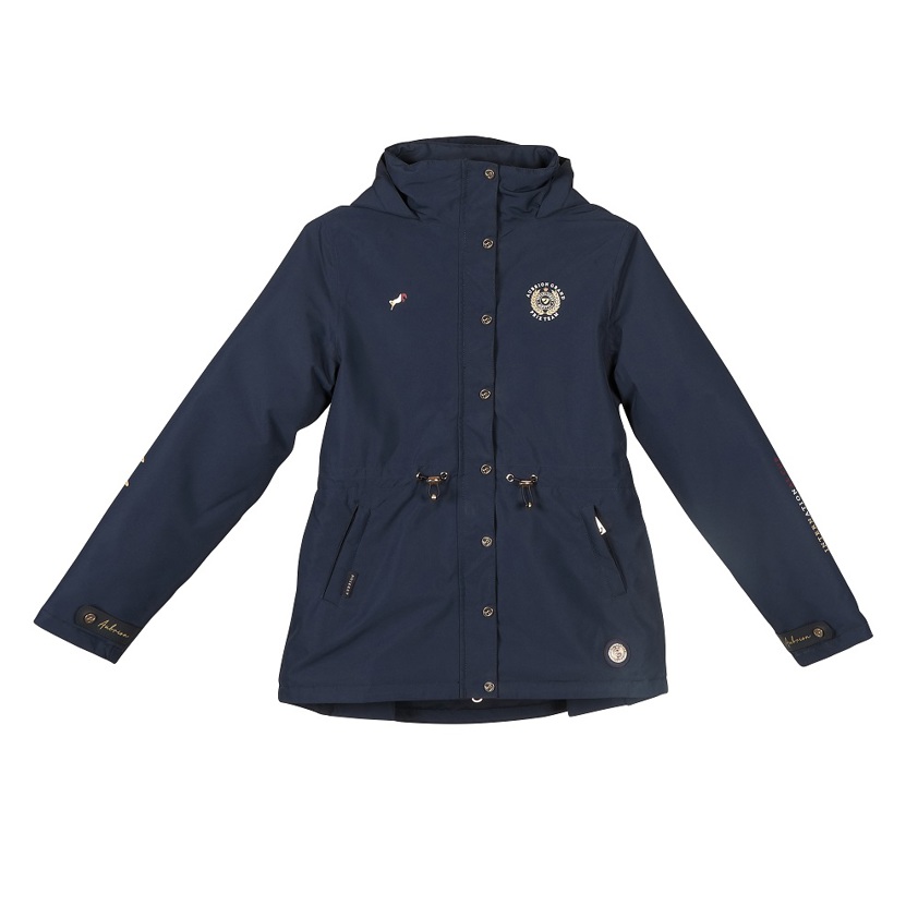 Navy Aubrion Young Rider Team Waterproof Coat