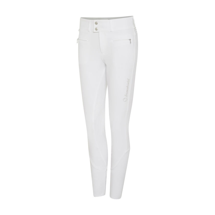 Beige Crystal Leaf Samshield Clara Breeches