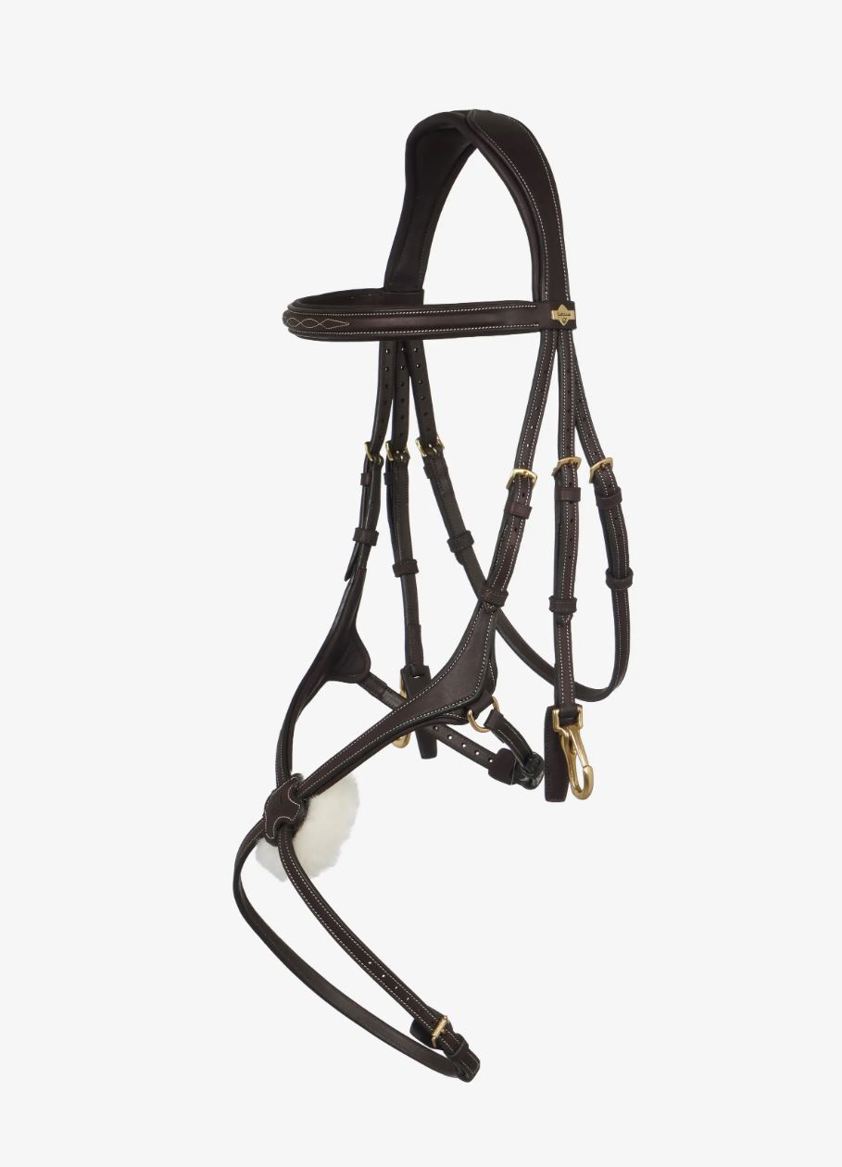 Brown LeMieux Kudos Grackle Work Bridle