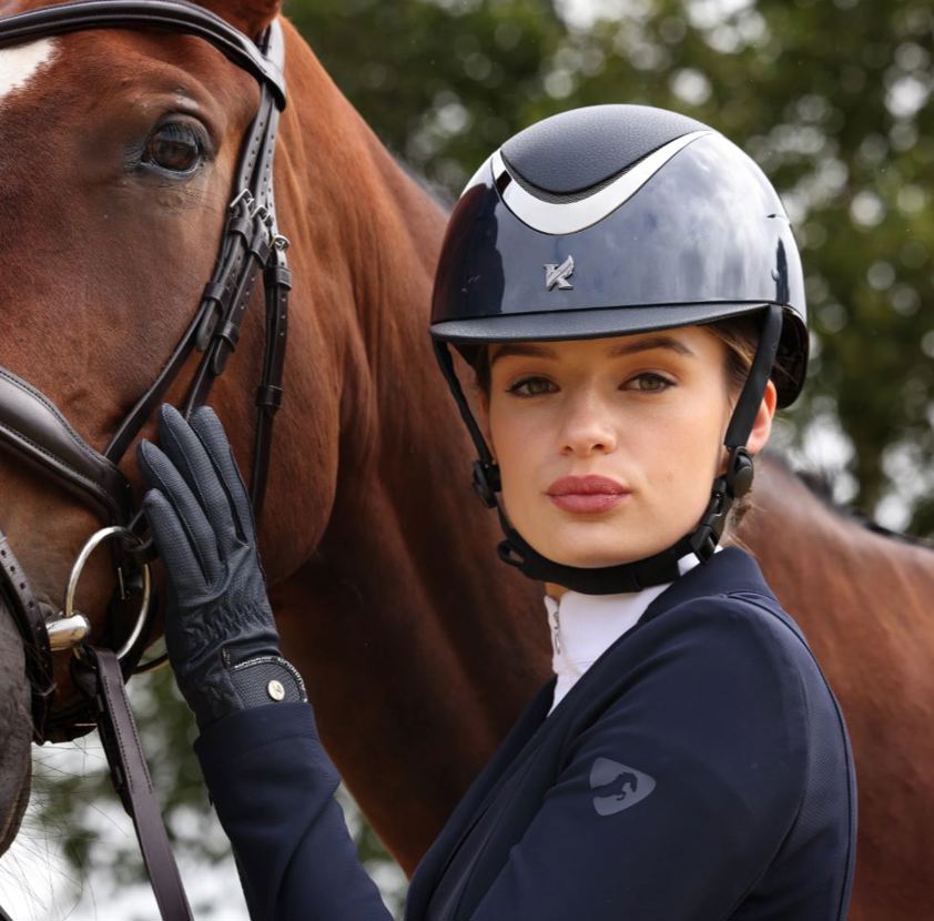 Navy Karben Carey Ellipse SP Riding Hat