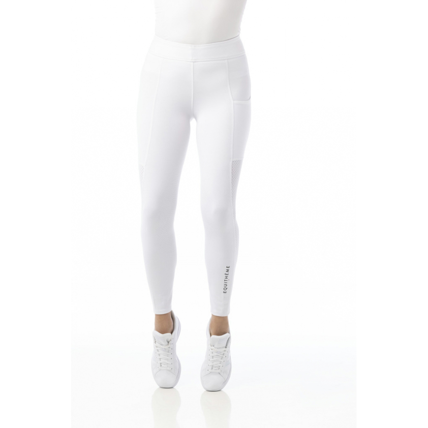 White Equi-Theme Akela Riding Tights