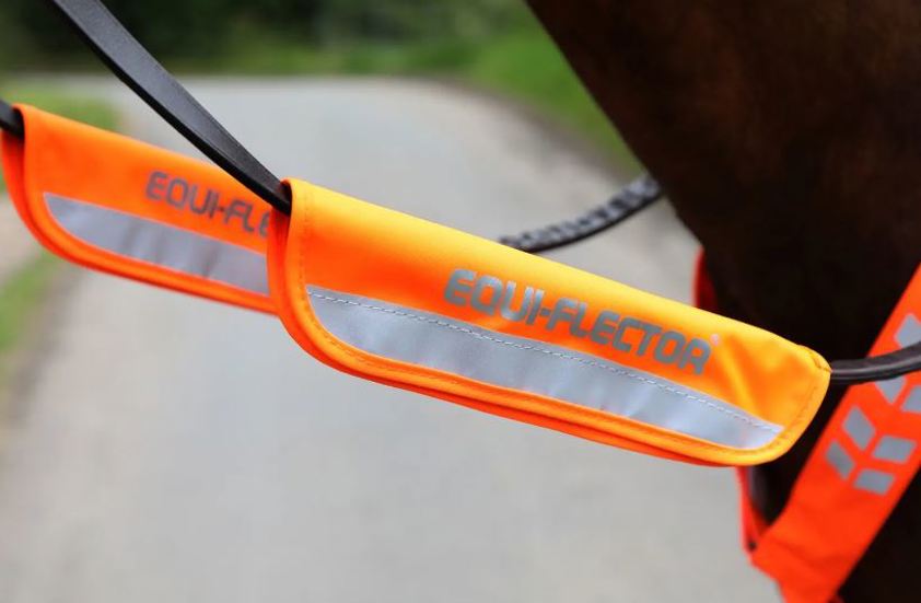 Orange Equi-Flector Bridle Band