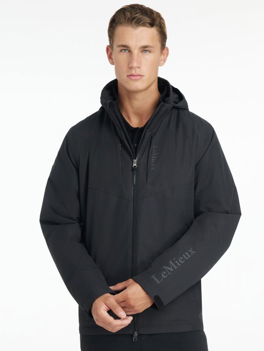 Black Lemieux Mens Waterproof Team Jacket