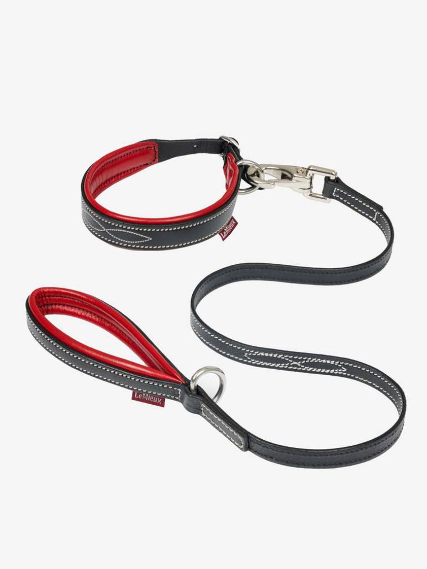 Black/Chilli Collar and Lead LeMieux Toy Puppy Accessories