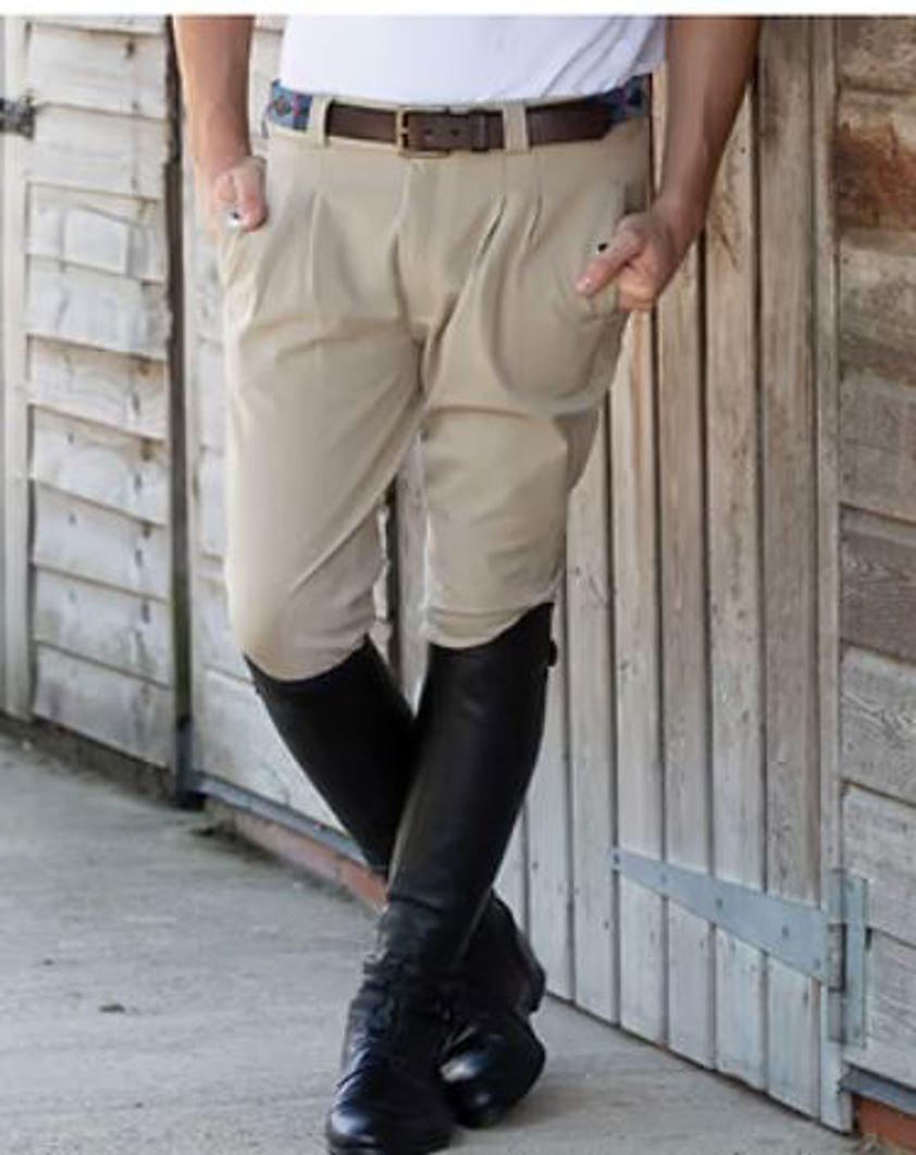 Beige Equetech Kingham Mens Breeches