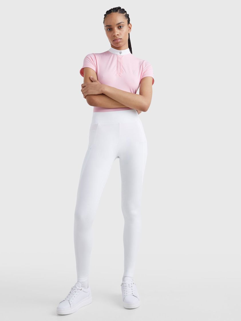 White Tommy Hilfiger Full Seat Smart Riding Leggings