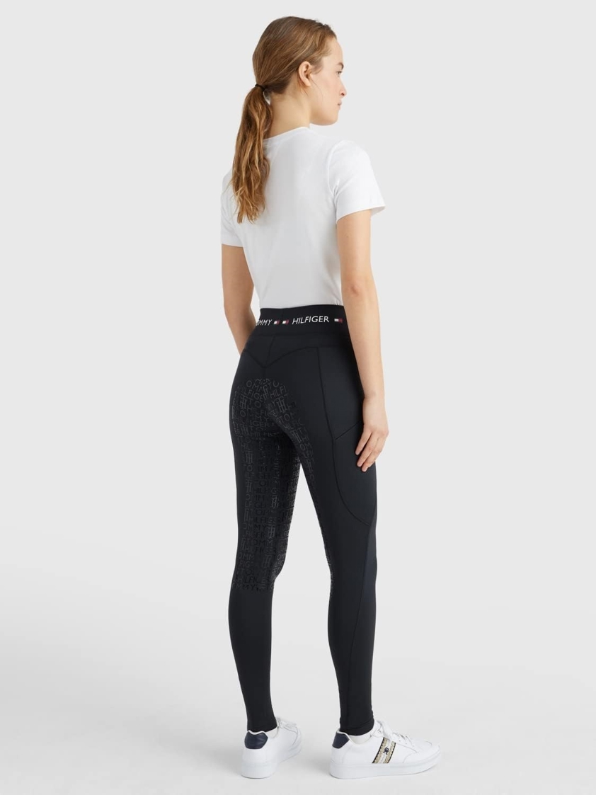 Black Tommy Hilfiger Full Seat Smart Riding Leggings