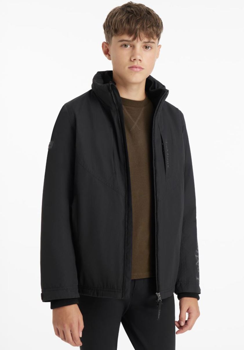 Black LeMieux Young Rider Boys Waterproof Team Jacket