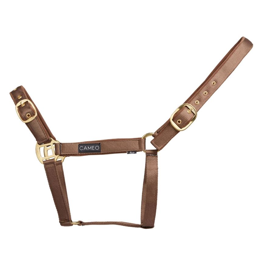 Mocha Cameo Suede Padded Headcollar