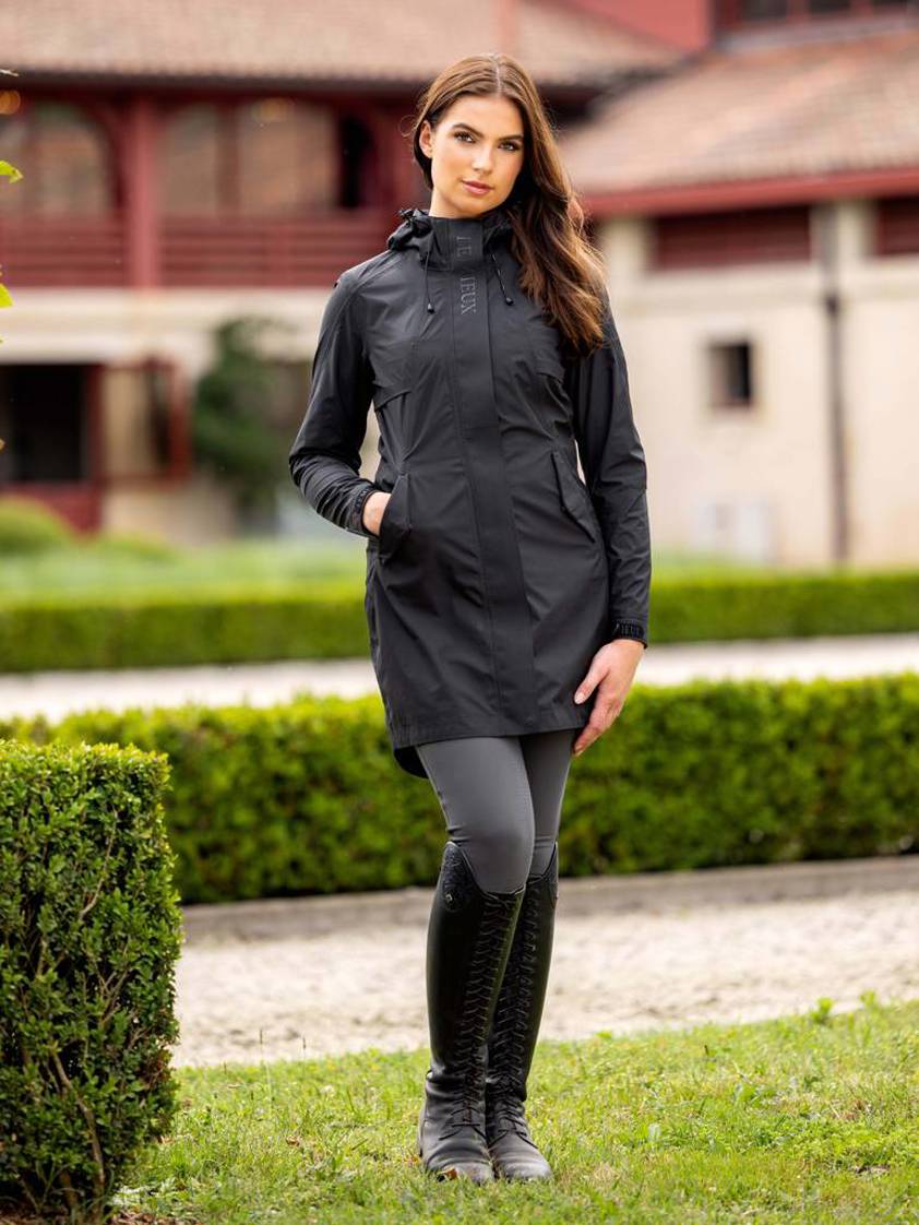 Black LeMieux Grace Long Rain Jacket