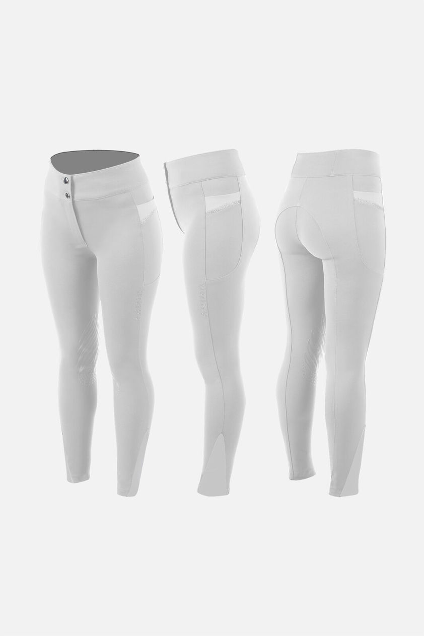 White Animo Navelon Ladies Breeches