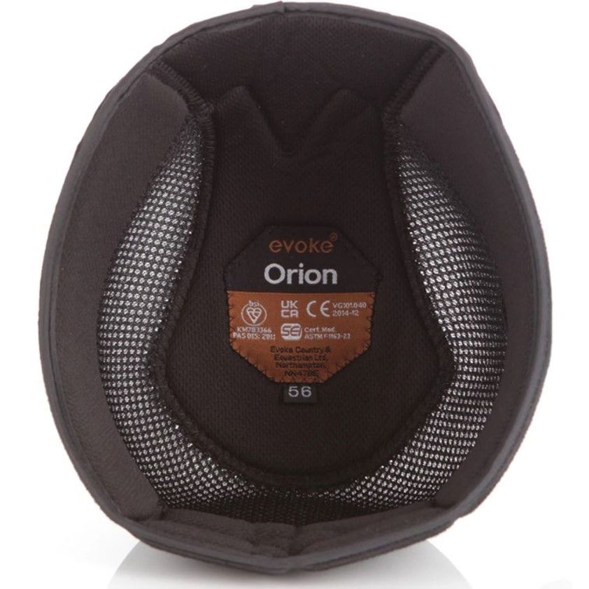 Black Evoke Orion Padded Helmet Liner