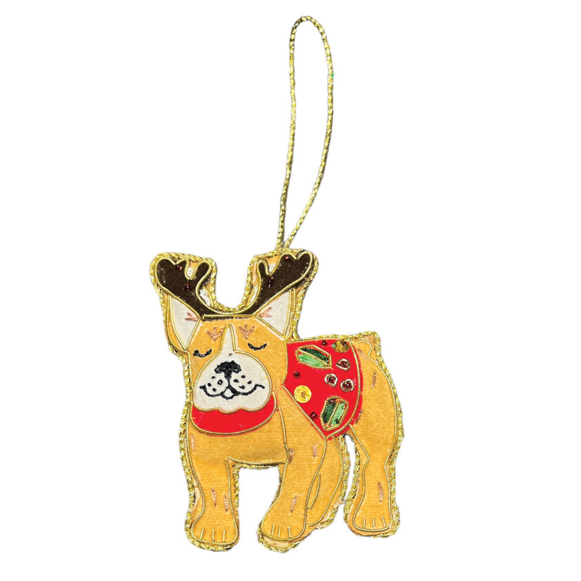 French Bulldog Christmas Tree Decoration