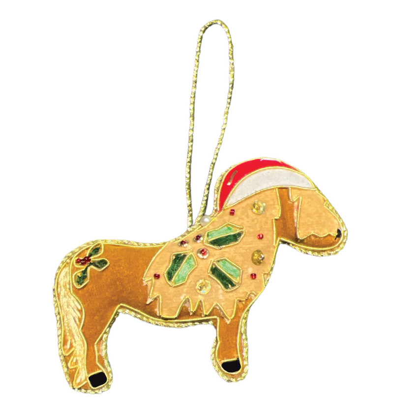 Shetland Pony Christmas Tree Decoration