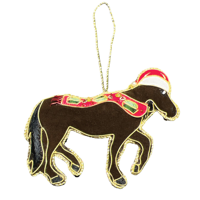 Bay Horse Christmas Tree Decoration