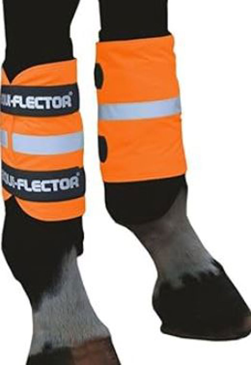 Orange Equi-Flector Leg Wraps