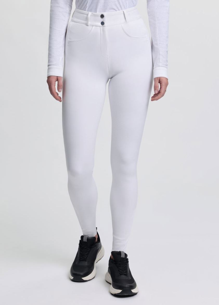 White LeMieux Cami Sculpt Full Seat Breeches