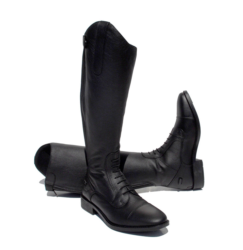 Black Rhinegold Luxus Extra Short Leather Boot