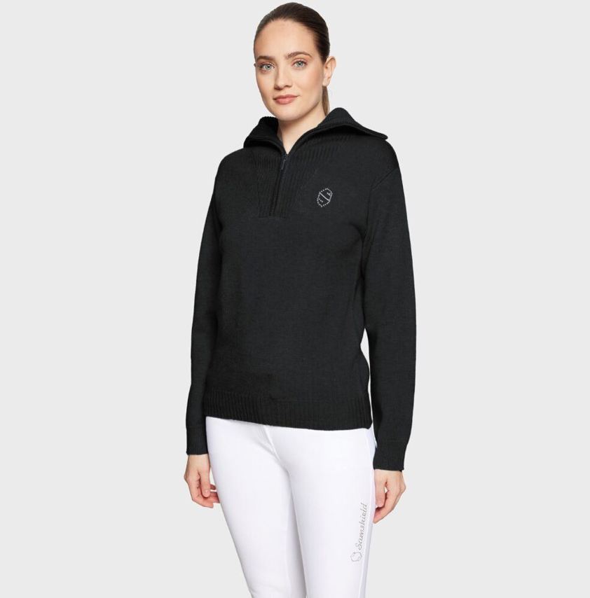 Black Samshield Suzanne Quarter Zip Pull Over