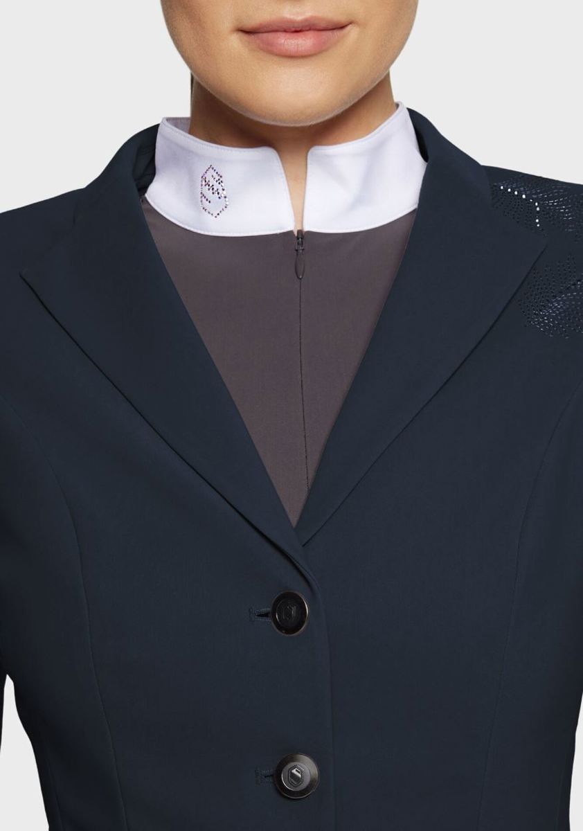 Navy Samshield Victorine Crystal Ferna Show Jacket