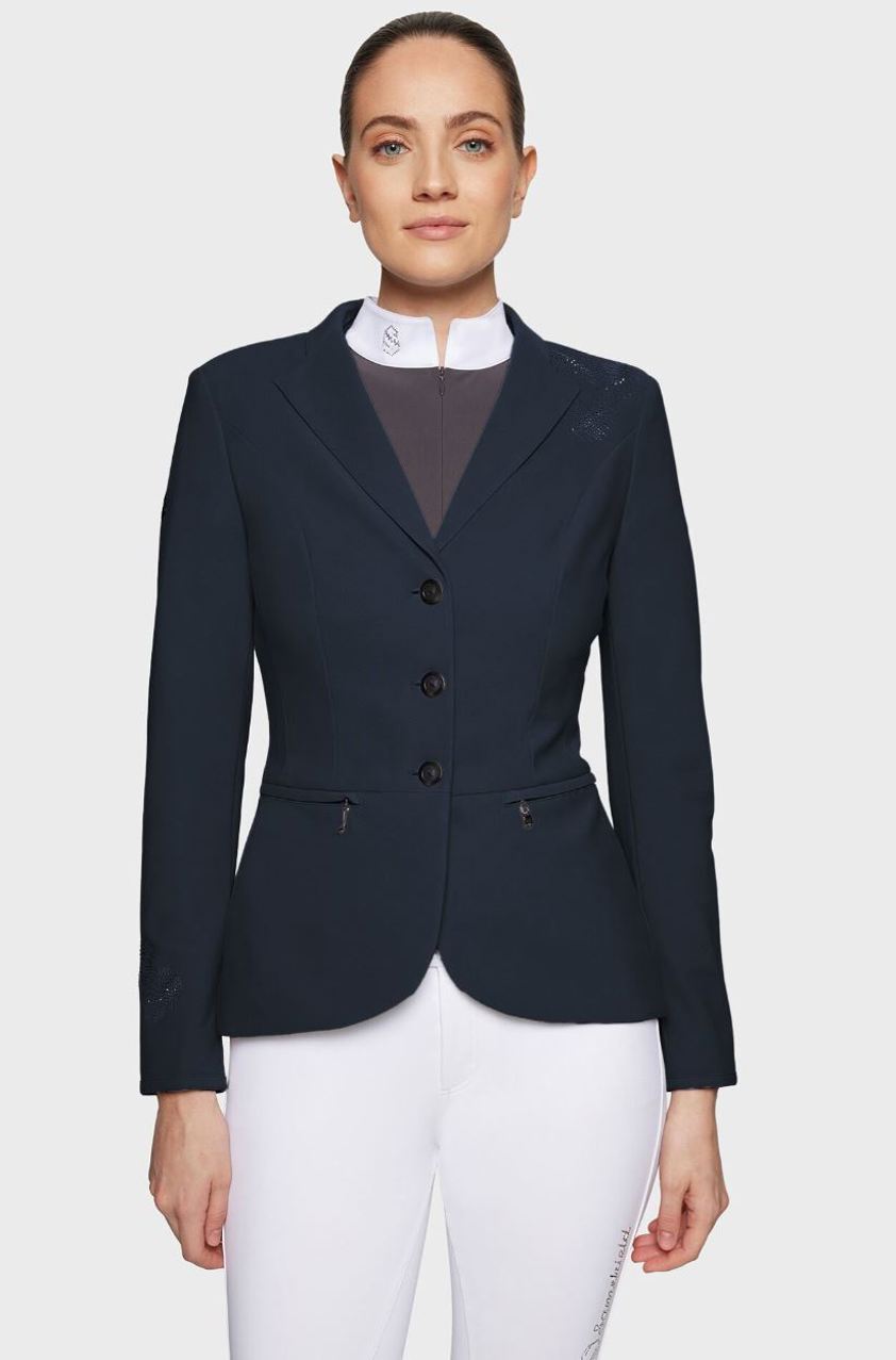 Navy Samshield Victorine Crystal Ferna Show Jacket