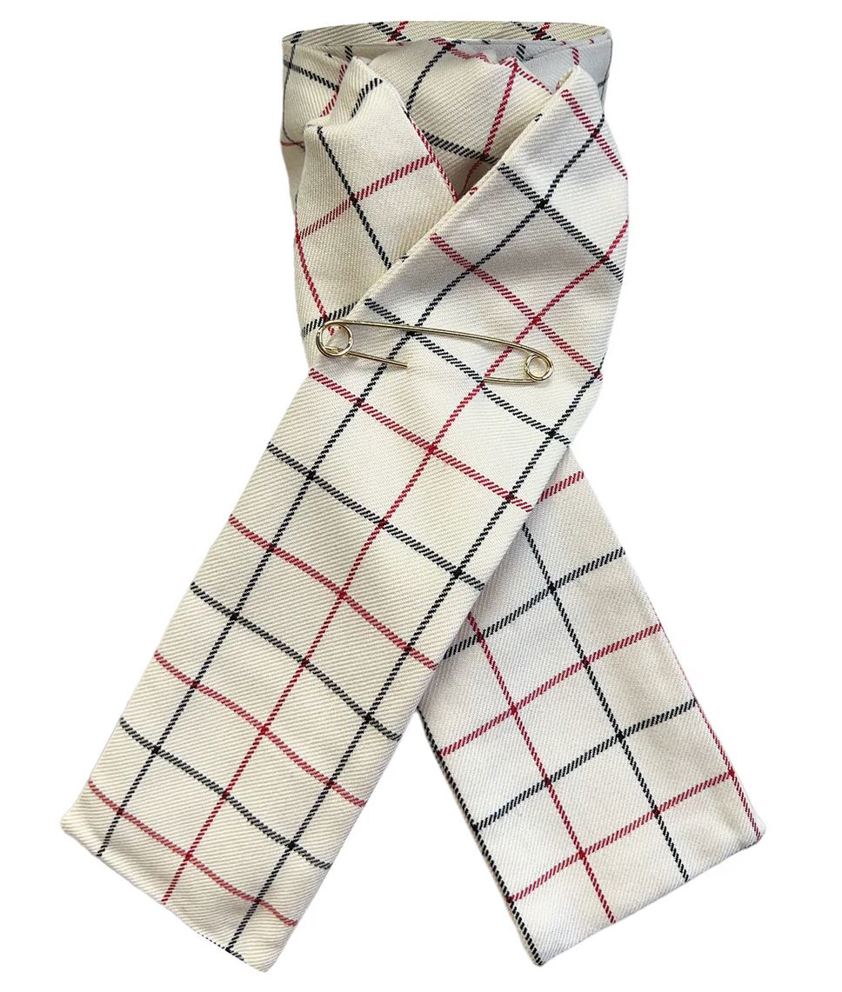 Cream/Red/Black Equetech Stock Untied