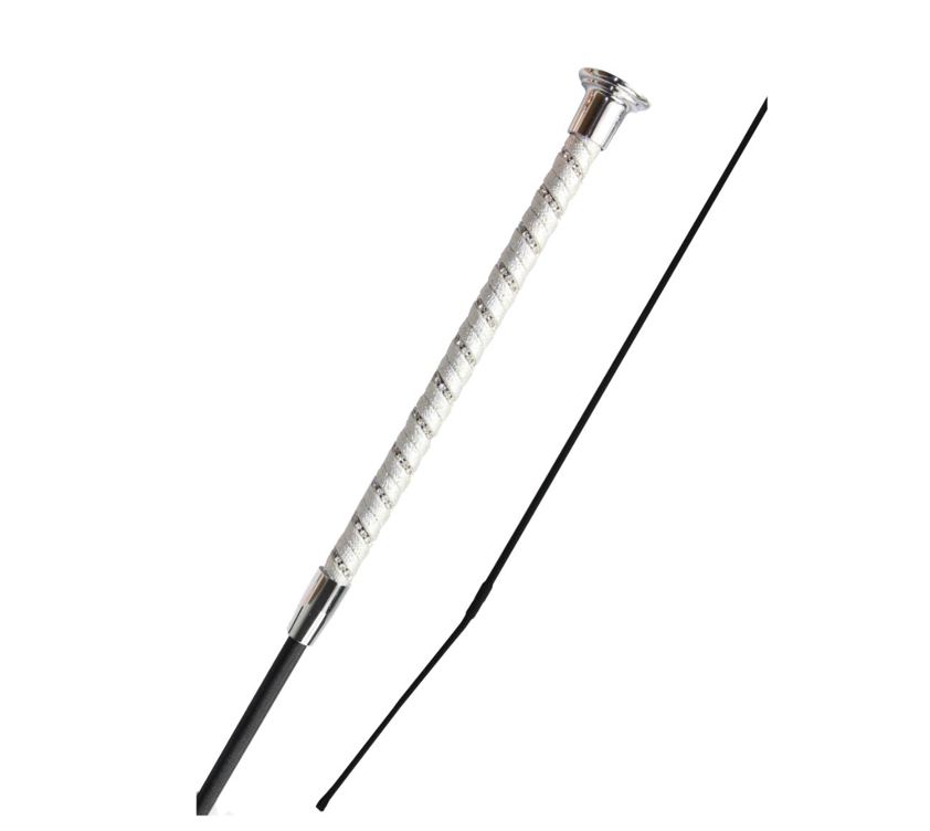 Silver Woof Wear Twisted Dressage Whip