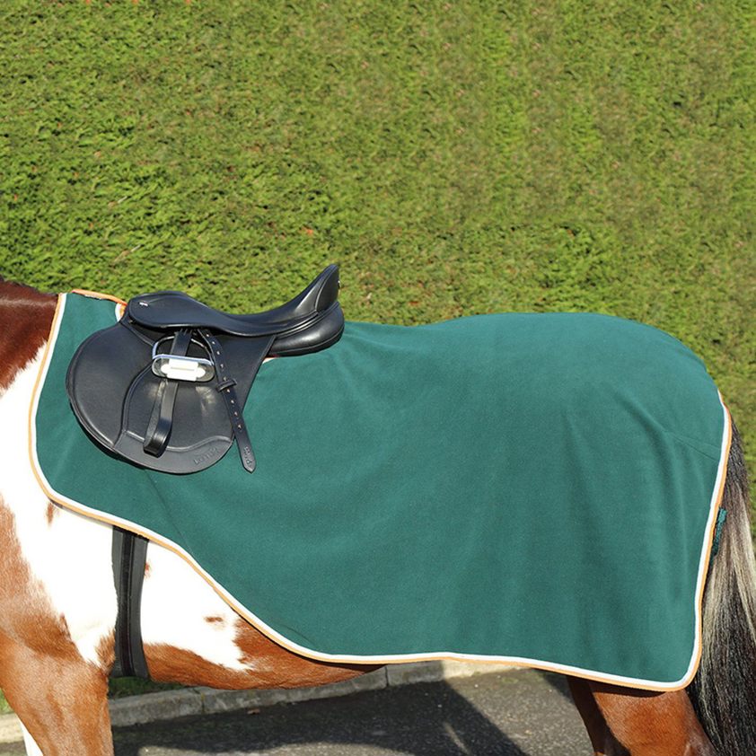 Green Tempest Fleece Exercise Rug