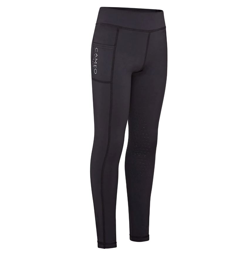 Navy Cameo Junior Winter Riding Tights