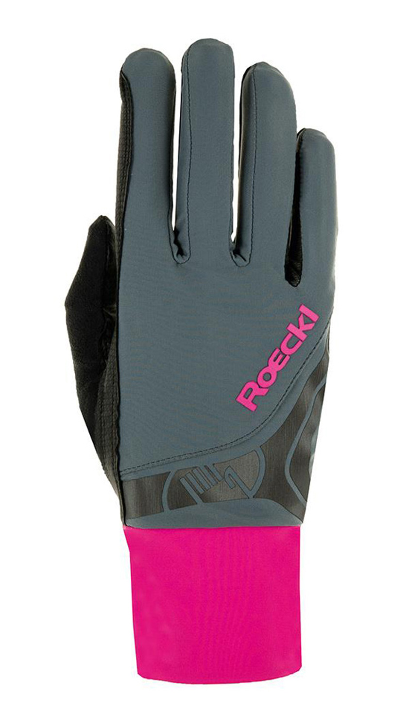 Grey/Pink Roeckl Melbourne Gloves