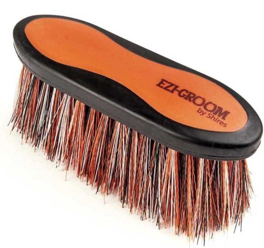 Orange Ezi-Groom Long Bristle Dandy Brush