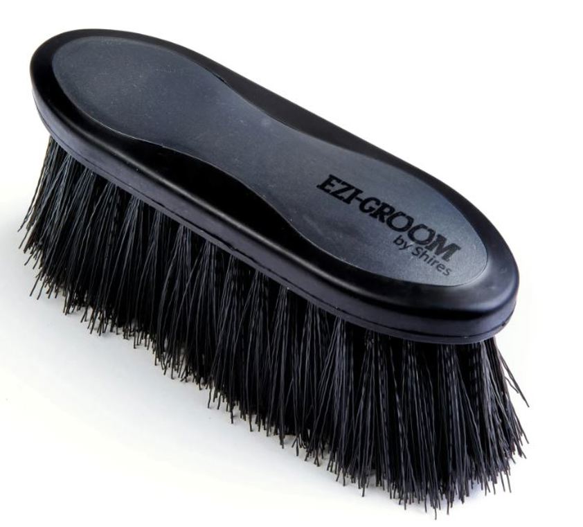 Black Ezi-Groom Long Bristle Dandy Brush