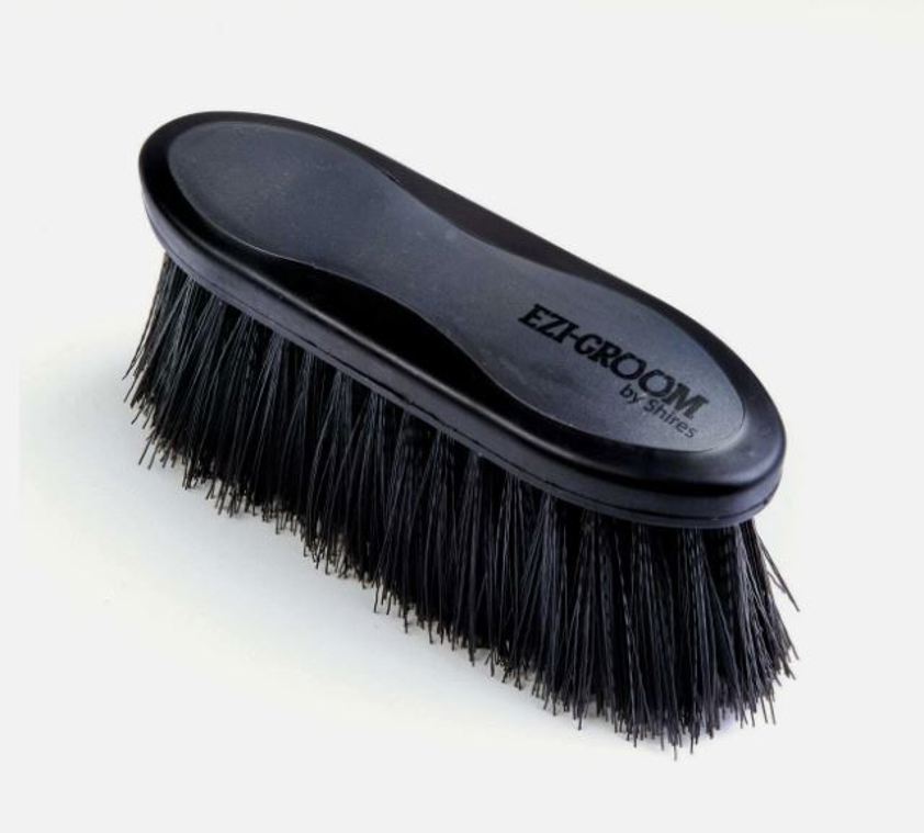 Black Ezi-Groom Long Bristle Dandy Brush