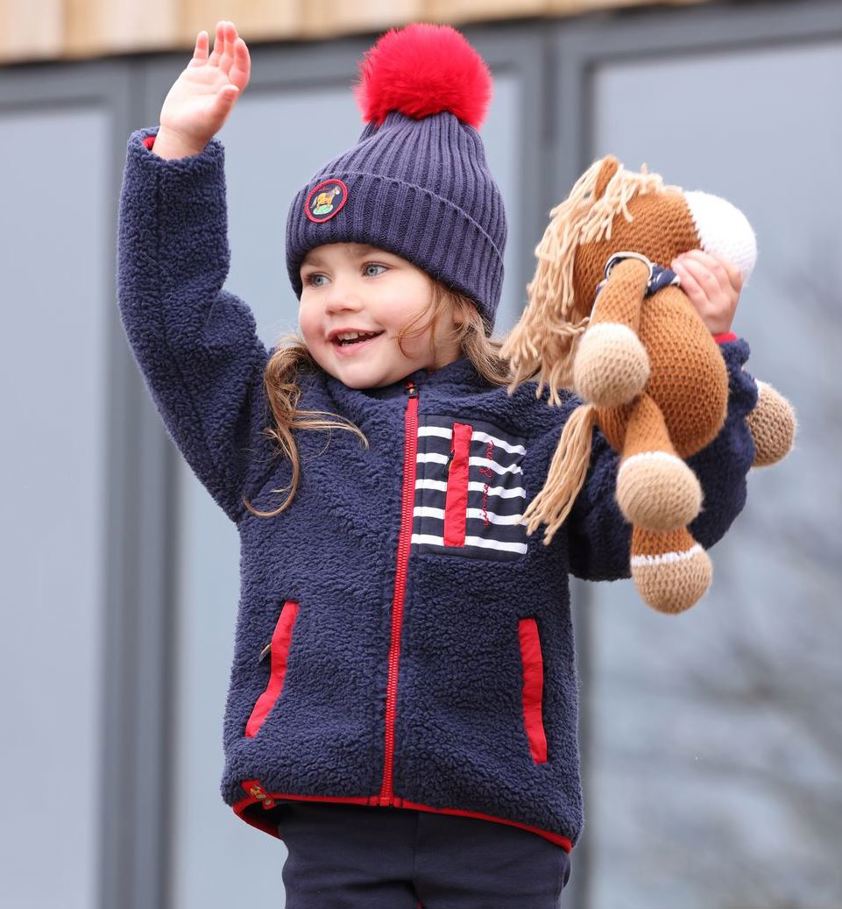 Brown Winnie & Me Festive Bobble Hat