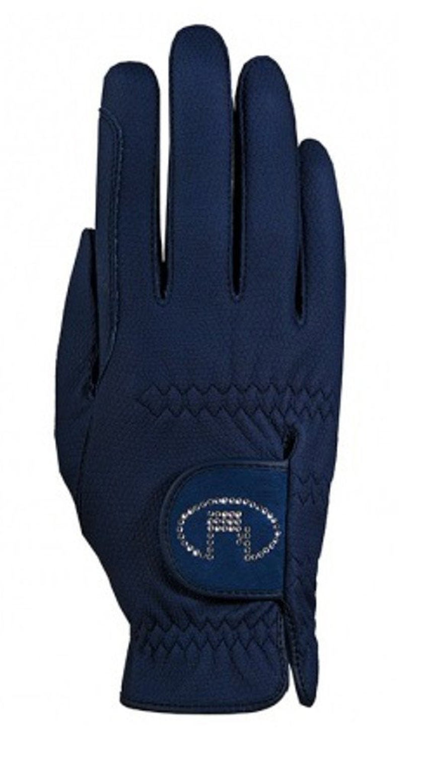 Black Roeckl Chester Bling Gloves (Lisboa)