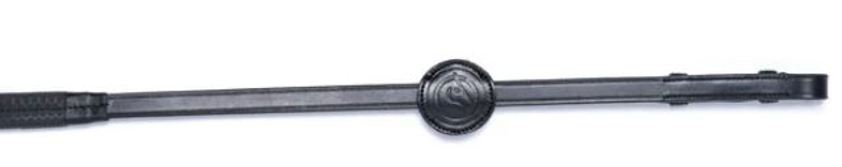 Black/Silver Trust Fontainebleau 5/8" Rubber Reins