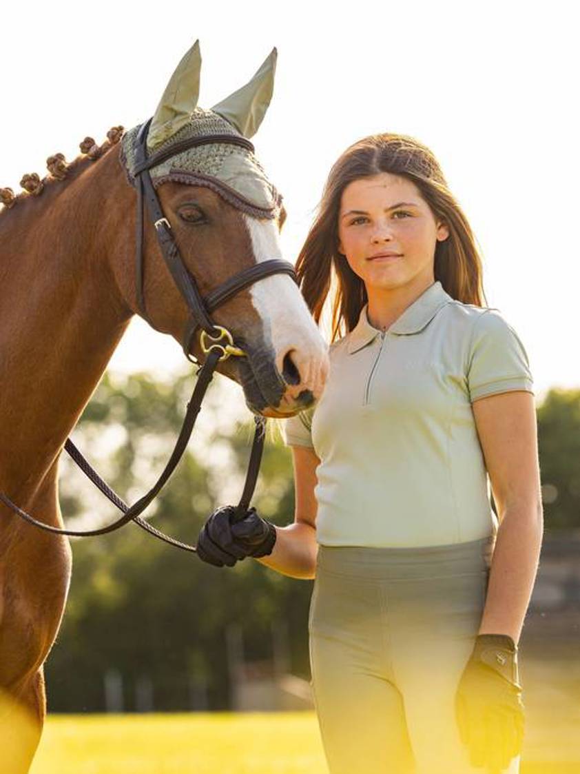 Pistachio LeMieux Young Rider Polo Shirt