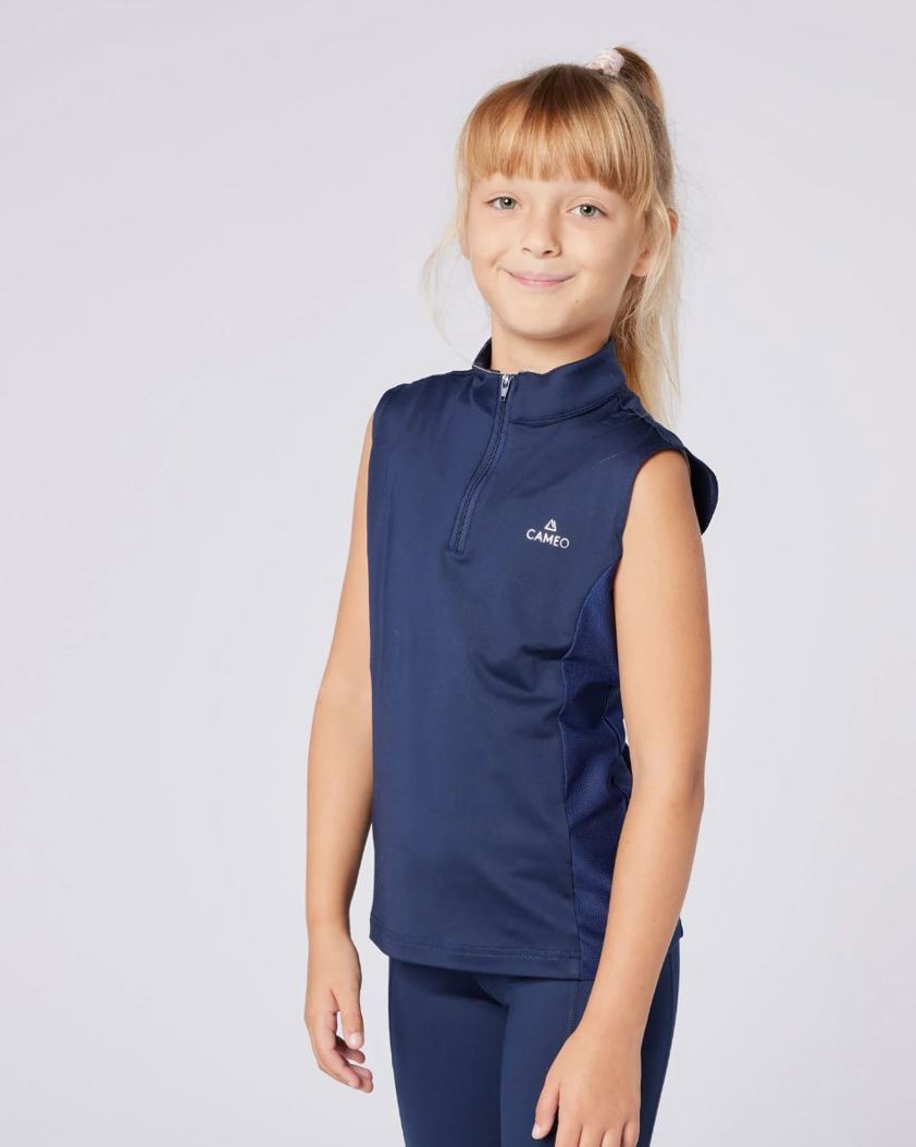 Navy Cameo Junior Summer Baselayer