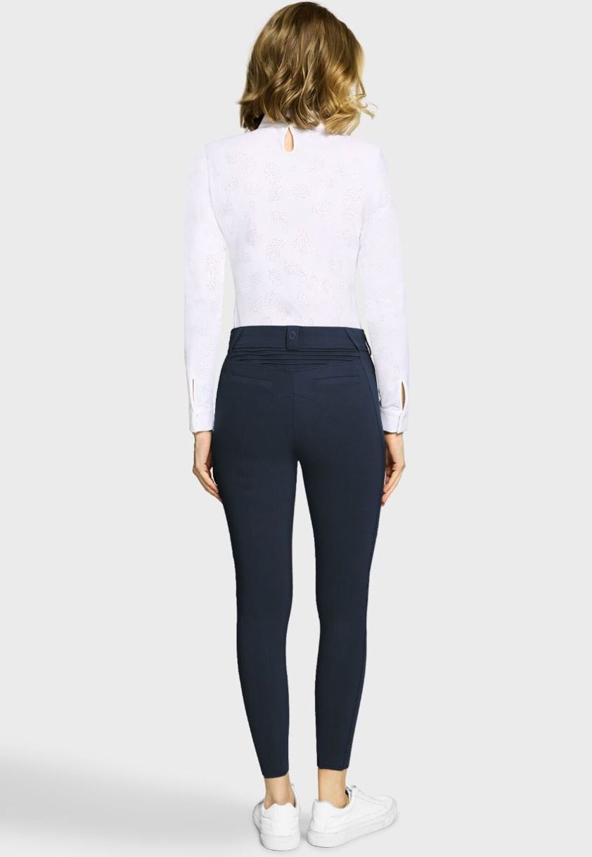 Navy Samshield Omega Sport Knee grip Breeches