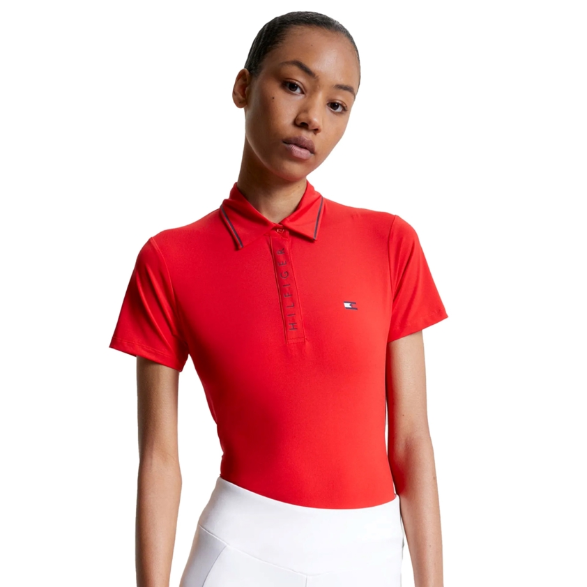 Fierce Red Tommy Harlem Polo Shirt